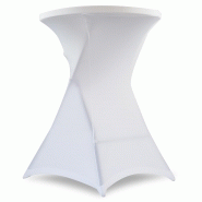 Housse de mange-debout blanche 110x80 cm - Traitée M1 - Élasthanne et polyester_1