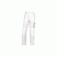 PANTALON de travail panostyle polyester / coton BLANC_1