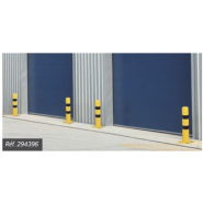 Poteau de protection robuste - sécurise installations et identifie espaces piétons - acier épaisseur 3 mm - hauteur 1000 mm_1