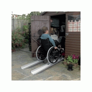 Rampe portable légère - Longueur 1m à 1m50 - Antidérapante - Capacité 300kg_1