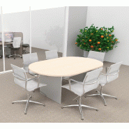 Table de réunion ovale Kate - Mobel Linea - 250, Hêtre_1