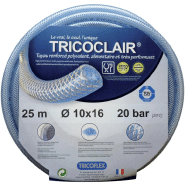 Tuyau Tricoclair AL - Couronne de 25 m, Transparent, 32 mm / 42 mm_1