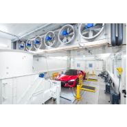 Chambre d'essai à rouleaux avec régulation de climat pour véhicule complet_1