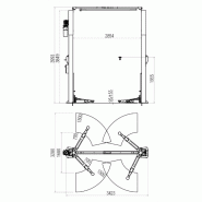Pont elevateur hydrau. 2 colonnes 3.6t tx36w_1
