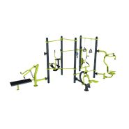 Station Combo 5-1 - Barre traction, Elliptique, Pull, Push, Chest Press, Cavalcade, TRX Station Combo 5-1 - Barre traction, Elliptique, Pull, Push, Chest Press, Cavalcade, TRX