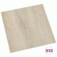 Vidaxl planches de plancher autoadhésives 55 pcs pvc 5,11 m² beige 324652_1