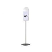 2032 - Porte-visuel de comptoir Afix Diffusion - Hauteur totale 145 cm - Mat A4 avec fronton_1