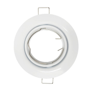 Anneau d'encastrement orientable blanc GU10 - aluminium réglable - Réf ANOOB_1