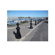 Borne à mémoire de forme - Soule SGL - STI Balisage routier - Structure monobloc, imitation fonte, fixation anti-corrosion_1