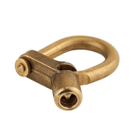 Cadenas d'artillerie 29 C - talon coudé - anse laiton triangle 5 mm - THIRARD_1