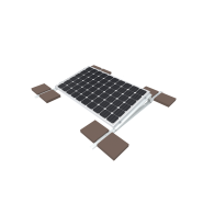 Kit de fixation à lester pour 2 panneaux solaires 2x1PV - Dimension de 1130*992*516 mm_1