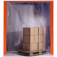 Porte souple à lanières - Isolation thermique et acoustique - Profil L22 en acier galvanisé ou inox 304L_1