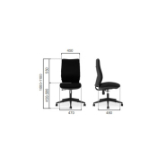 Fauteuil de bureau ONE - Haut dossier - Accoudoirs fixes - Réf. 7670 FR110 - Design ergonomique avec appui lombaire réglable_1