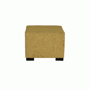 Pouf 1 place jaune safran_1
