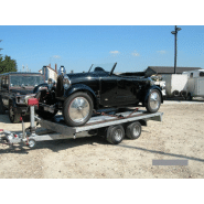 Remorque plateau Humbaur HT 203116 - structure modulaire en acier galvanisé, 2 essieux freinés, ridelles alu_1