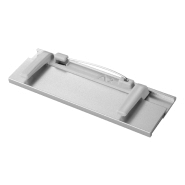 Badge identifiant en aluminium - papier remplaçable - couleur argentée - poids 9g_1