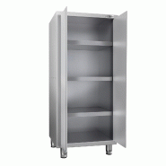 Armoire haute inox P 700 x 1800- 2 portes battantes -_1