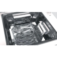 Cuve de nettoyage à ultrasons Sonocleaner 2017-TR - Modèle de table 17L - Gamasonic - Acier inoxydable avec minuteur et couvercle insonorisant_1