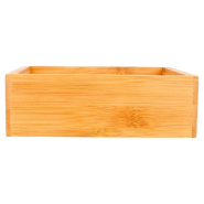 Boîte de présentation pour buffet en bambou naturel 15,5x15,5x5cm_1