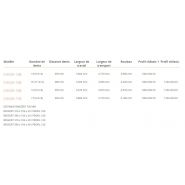 CHV2H-13B à CHV2H-17B - Cultivateur agricole Los Antonios - 2 rangées - Distance dents 280 à 305 mm_1