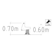 Jeu sur ressort Bob 1 place - réf 8044693-2 - Hags - Rouge - Pour enfants 3-5 ans_1