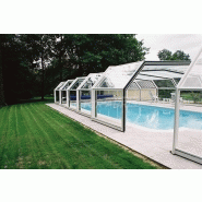 Abri piscine haut Romane - télescopique, manuel, en polycarbonate et aluminium - design et qualité haut de gamme_2