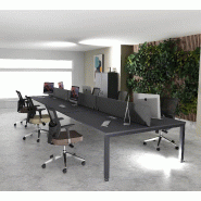 Bureau 6 personnes Tempo - Mobel linea - Anthracite, Anthracite, 540_0