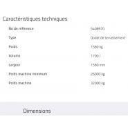 S70 teeth godet d'excavation - rototilt - 1700 L - système de dents en J ou lames_1
