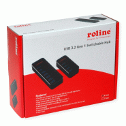 ROLINE Hub Notebook USB 3.2 Gen 1, 4 ports, noir_1