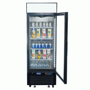 Armoire réfrigérée vitrée positive Noir 610L Atosa_1