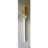 Cendrier mural d'extérieur ludique - Forme cigarette - Acier inoxydable - Contenance 1000-1200 mégots_1