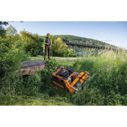 Robot debroussailleur à chenilles - Pour broyeurs à fléaux - AS 1000 Ovis RC - radiocommandée - Du PRO pour les PRO - 419 kg - hauteur totale 69 cm_1