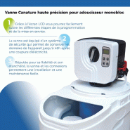 Adoucisseur d'eau 20l vanne canature complet avec accessoires - 1 à 4 personnes_1