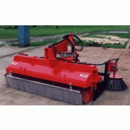 BA 200 - BA 250 balayeuse aligneuse - balai polypropylène polyester Ø 600 mm monté sur moyeu acier - portée relevage 3 points ou attelage chargeurs frontaux_1