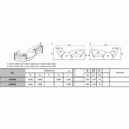 Bureau d'accueil Valde avec accès PMR et vague - MDD - Blanc brillant, Droite_1