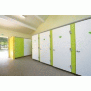 Cabine sanitaire Corail - hauteur 185 cm - parois en stratifié massif 13 mm - finition haut de gamme_1