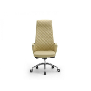 Fauteuil de direction haut de gamme ZEUS - design moderne, finitions cuir, tissu ignifugé et similicuir, garantie 5 ans_1