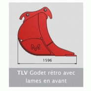 Godet de pelle avec tranchant avancé (TLV) - Martin - Système de transport intégré et conception conique_1