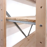 Kit départ étagère bois 5 niveaux L103xP40xH210cm_1