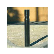 Poteau Acier Elégance à Gorge H80 DIAM 10 CM - Hauteur 80 cm, Diamètre 10 cm, Acier S235, Épaisseur 4 mm_1