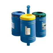 Corbeille Tri Sélectif Guyenne 40 L - Ensemble modulable avec couvercles colorés - 1, 2 ou 3 corbeilles_1