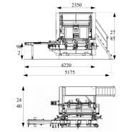 Liaison entre 2 cloueuses - Machine pour palettes - Platon - 1500 kg - Chaînes à double motorisation_1