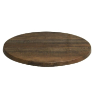 Plateau de table rond - extérieur - Werzalit Ø60cm décor Arizona_1