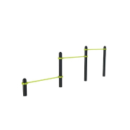 Triple barre basse - Gamme Street Workout DAMAPRO Triple barre basse - Gamme Street Workout DAMAPRO