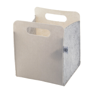 Organisateur de bureau en feutre RPET - impression quadri personnalisée avec poignées découpées_1