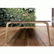 Bureau bench 4 personnes Blade - Alea - Non, 240, Cacao_1