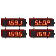 Afficheur lumineux de sécurité et compteur journalier - chiffres de 10 cm - haute luminosité extérieure - IP55_1