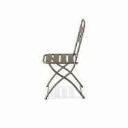 Breeze - Chaise de bistrot en métal cappuccino_1