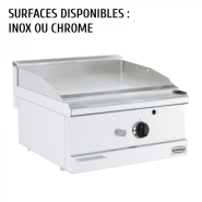 Plaque à snacker gaz série 600 Combisteel - 7178.0030 - plaque acier 15mm, surface lisse inox ou chrome, 7kW_1