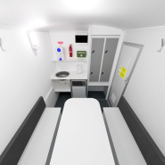 Base vie mobile MWU 151 - compacte, facile à déployer sur sites industriels, avec espace vie et sanitaires_1